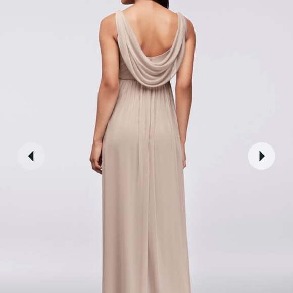 David's Bridal Bridesmaid Dress - Style No. F15933 - Coral Reef